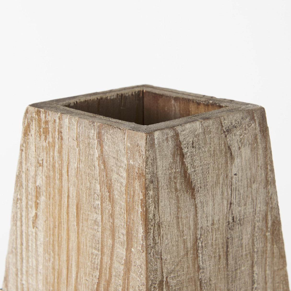 Mercana Allen II Small Natural Wooden Base Oval Vase
