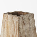 Mercana Allen II Small Natural Wooden Base Oval Vase