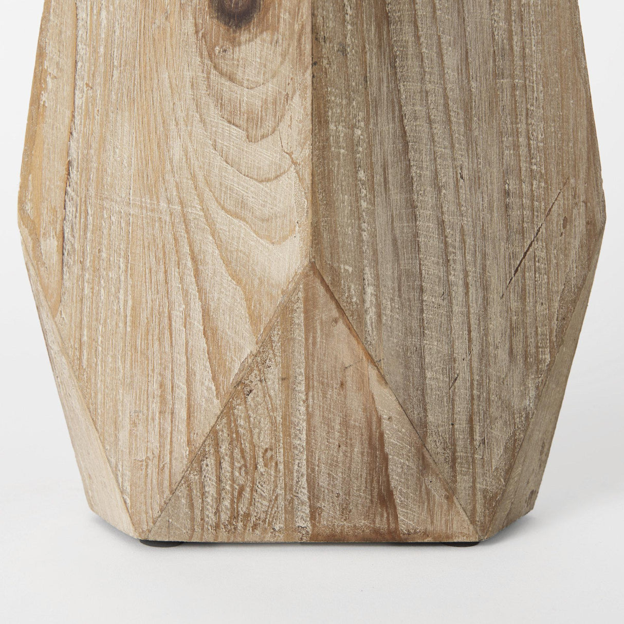 Mercana Allen II Small Natural Wooden Base Oval Vase