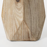 Mercana Allen II Small Natural Wooden Base Oval Vase