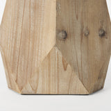 Mercana Allen III Tall Natural Wooden Base Oval Vase