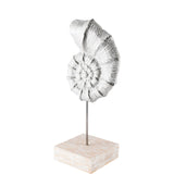 Mercana Cockle 5L x 4W White Coastal Iron Sea Shell