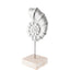 Mercana Cockle 5L x 4W White Coastal Iron Sea Shell