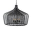 Mercana Camila (40"x31") Black Metal Mesh-Style Four Bulb Chandelier