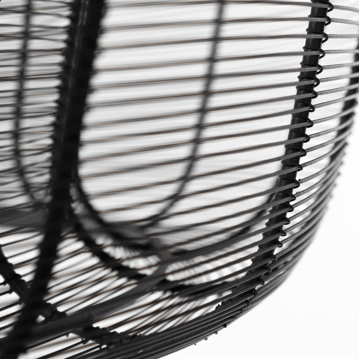 Mercana Camila (40"x31") Black Metal Mesh-Style Four Bulb Chandelier