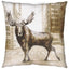 Mercana Northstreet II 18 x 18 Brown Moose City Crossing Decorative Pillow Cover