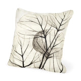 Mercana Edge of Twilight 18 x 18 Leaf Pattern Decorative Pillow Cover
