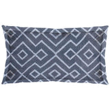 Mercana Boswell III 14 x 26 Blue Diamond Patterned Pillow Cover