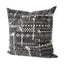 Mercana Bethune 18 x 18 Black And White Embroidered Pattern Decorative Pillow Cover