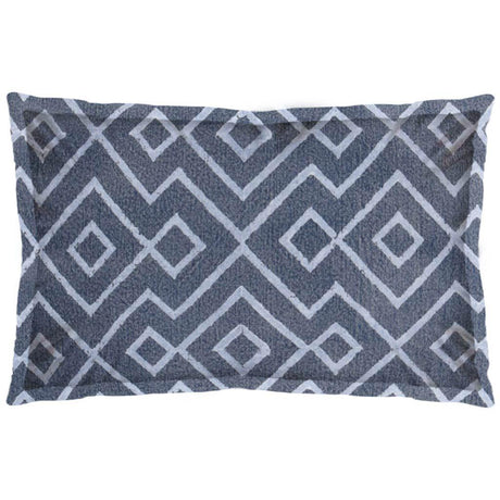 Mercana Boswell III 13 x 21 Blue Diamond Patterned Pillow Cover