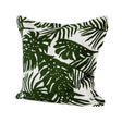 Mercana Boyle I 20 x 20 Green Tropical Palm Leaf Decorative Pillow Cover