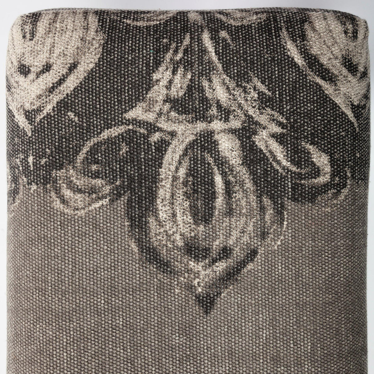 Mercana Alhambra 55L x 14W Upholstered Gray Seat W/Black Wood Legs Accent Bench