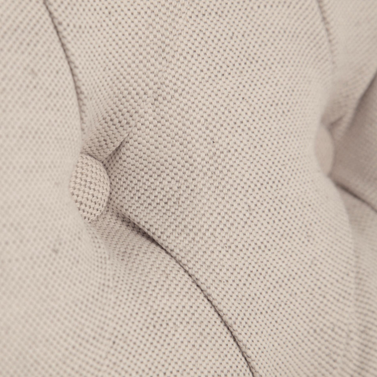 Mercana Mackenzie I Cream Plush Linen Covering Ash Solid Wood Base Dining Chair