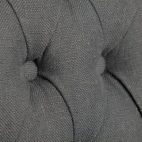 Mercana Mackenzie II Gray Plush Linen Covering Ash Solid Wood Base Dining Chair