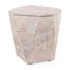 Mercana Esagono Octagonal Reclaimed Wood End/Side Table w/ Storage