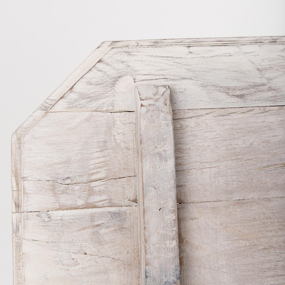 Mercana Esagono Octagonal Reclaimed Wood End/Side Table w/ Storage