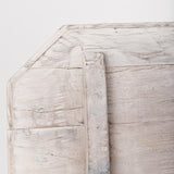 Mercana Esagono Octagonal Reclaimed Wood End/Side Table w/ Storage