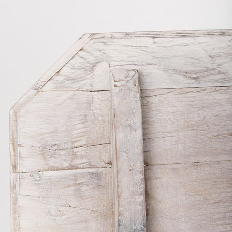 Mercana Esagono Octagonal Reclaimed Wood End/Side Table w/ Storage