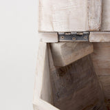 Mercana Esagono Octagonal Reclaimed Wood End/Side Table w/ Storage