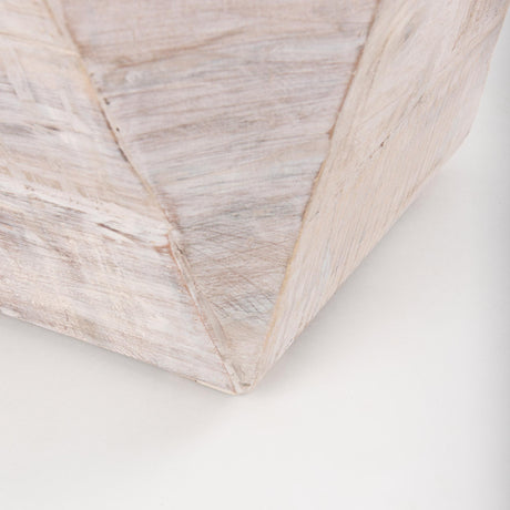 Mercana Esagono Octagonal Reclaimed Wood End/Side Table w/ Storage