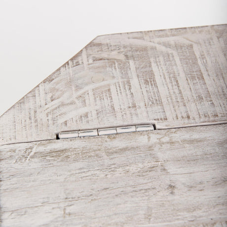 Mercana Esagono Octagonal Reclaimed Wood End/Side Table w/ Storage