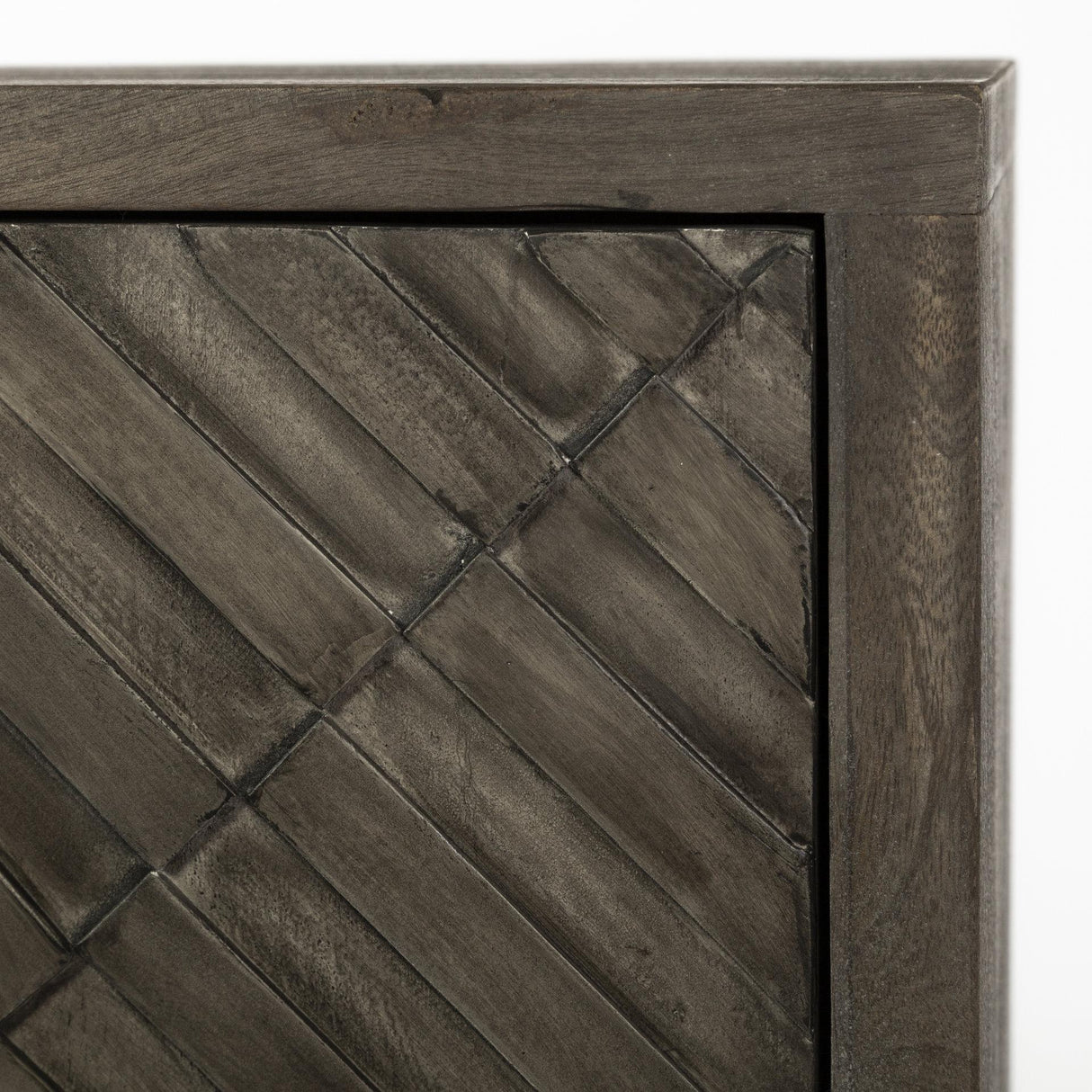 Mercana Argyle I 36L x 16W Dark Brown And Metal 2 Door Accent Cabinet