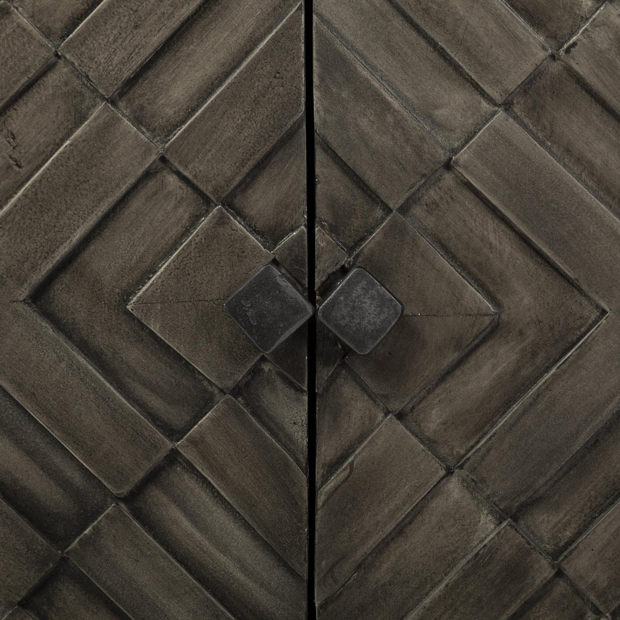 Mercana Argyle I 36L x 16W Dark Brown And Metal 2 Door Accent Cabinet