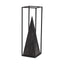 Mercana Memphis I (Large) 5L x 5W Black Metal Pyramid In A Square Frame