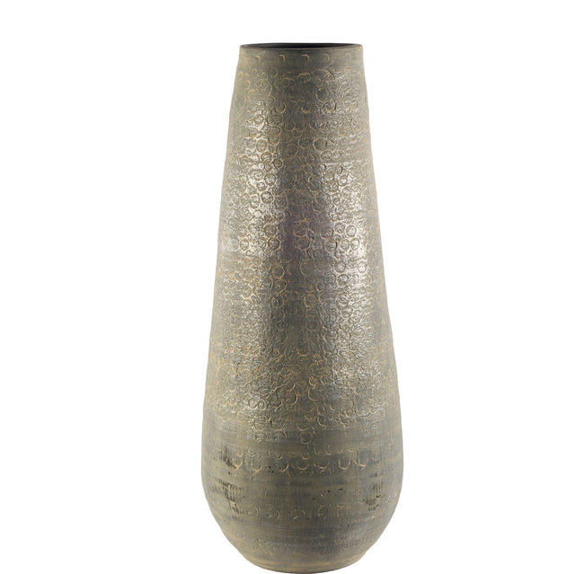 Mercana Kalahari II Large 39" Gray Ceramic Floor Vase