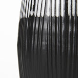 Mercana Tanami I Tall Dark Brown/White Ceramic Vase