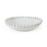 Mercana Basin 16" Round Off-White Glazed Decorative Bowl