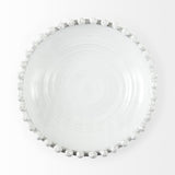 Mercana Basin 16" Round Off-White Glazed Decorative Bowl