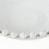 Mercana Basin 16" Round Off-White Glazed Decorative Bowl