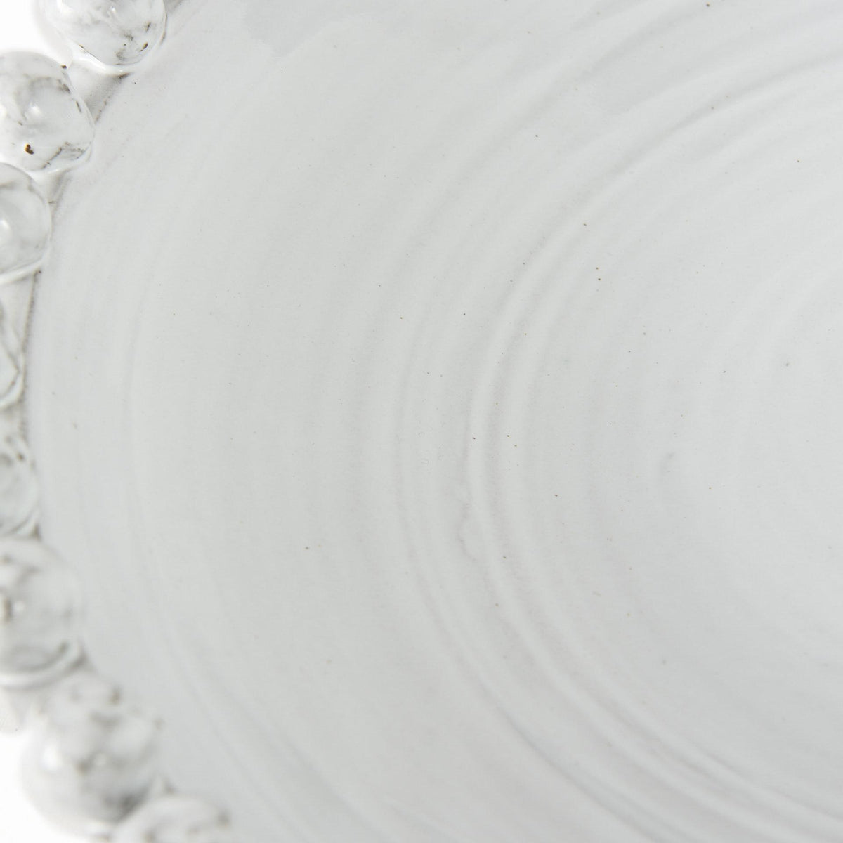 Mercana Basin 16" Round Off-White Glazed Decorative Bowl