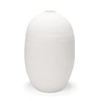 Mercana Karakum II Large White Textured Ceramic Vase