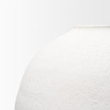 Mercana Karakum II Large White Textured Ceramic Vase