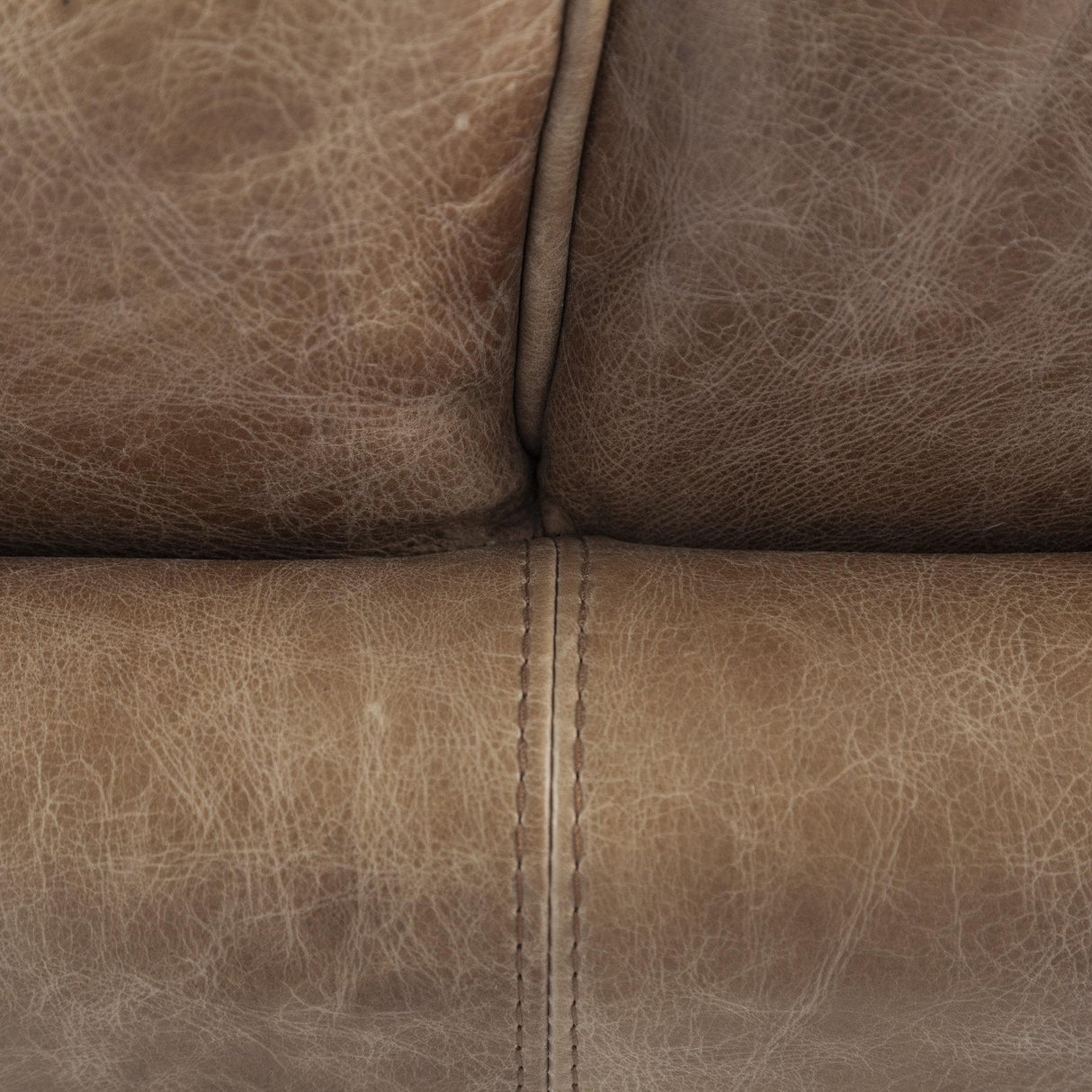 Mercana Cobain I 84" Brown Leather Two Seater Sofa