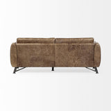Mercana Cobain I 84" Brown Leather Two Seater Sofa