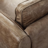 Mercana Cobain I 84" Brown Leather Two Seater Sofa