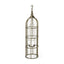 Mercana Gerson I Large Cage-Style Gold Metal Candle Holder Lantern