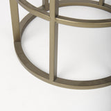 Mercana Gerson II Small Cage-Style Gold Metal Candle Holder Lantern