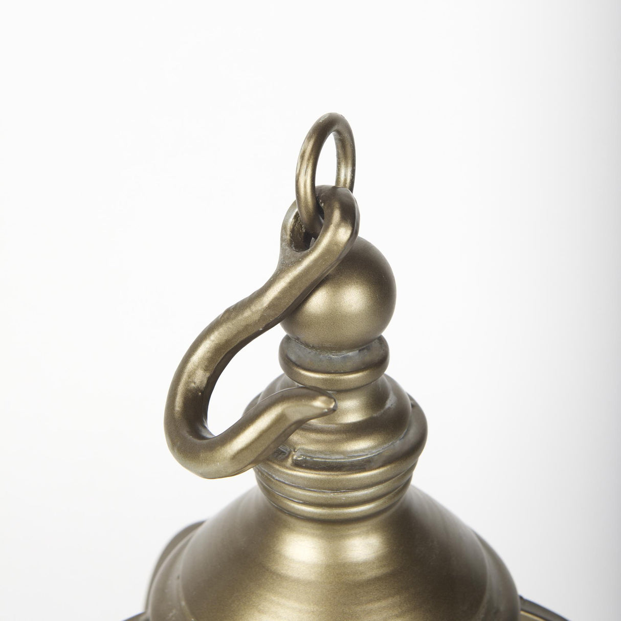 Mercana Gerson II Small Cage-Style Gold Metal Candle Holder Lantern