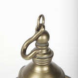 Mercana Gerson II Small Cage-Style Gold Metal Candle Holder Lantern