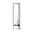 Mercana Abigail I Large Gunmetal Gray Metal Table Candle Holder