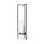 Mercana Abigail I Large Gunmetal Gray Metal Table Candle Holder