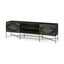 Mercana Hogarth I Dark Brown Solid Wood TV Stand Media Console with Storage, TV up to 81"