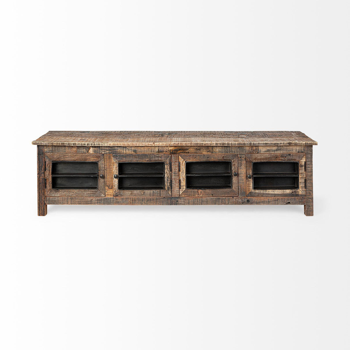 Mercana Wilton II Reclaimed Wood and Metal Media Console