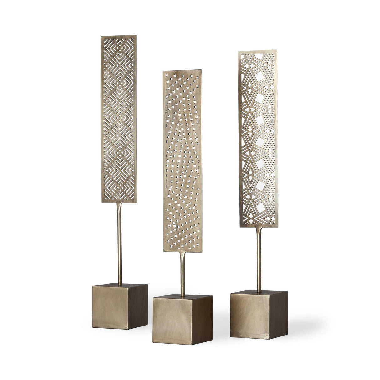 Mercana Arondale (Set of 3) 4L x 12W Gold Cutout Decorative Objects
