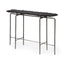 Mercana Pinera III 49L x 17W Black Slate W/Iron Base Console Table
