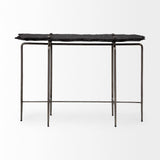 Mercana Pinera III 49L x 17W Black Slate W/Iron Base Console Table